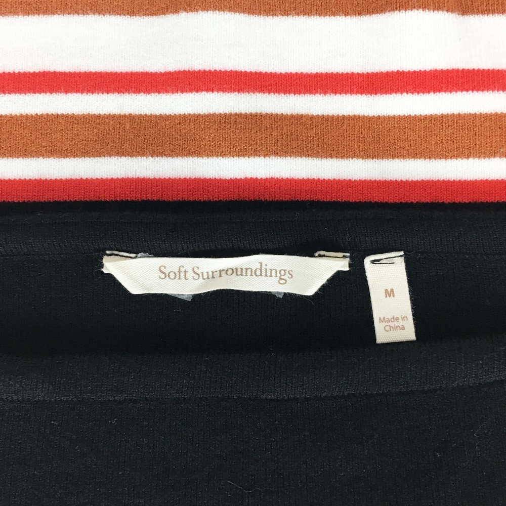 Soft Surroundings Boat Neck Striped SS Knit Top - Picture 8 of 8